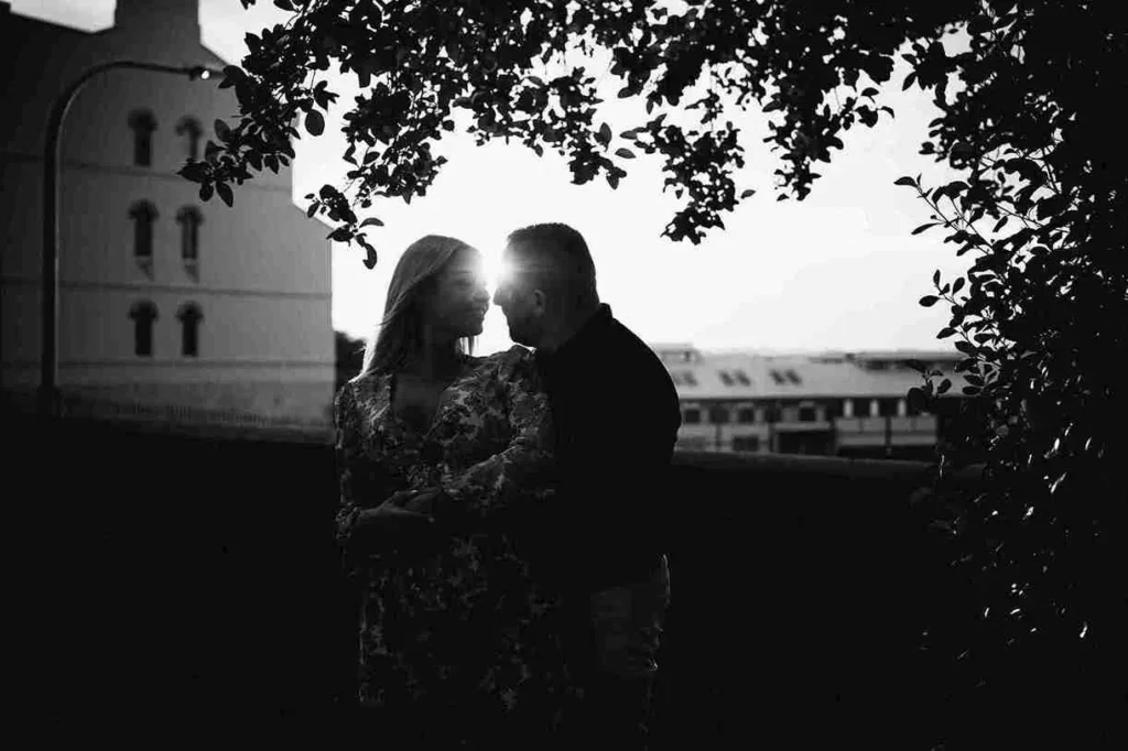 Outdoor Couple Proposal Photoshoot in a Scenic Location