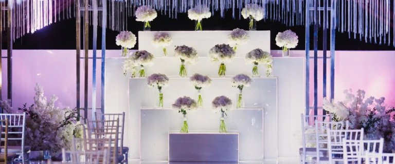White Sequin Curtain Backdrop