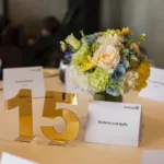 Floral table centrepiece arrangement
