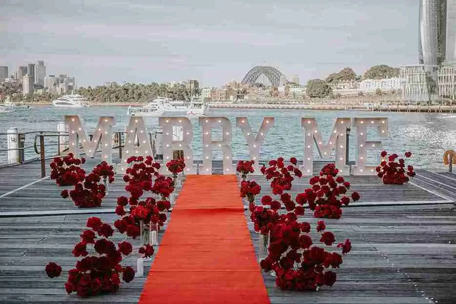 Luxury Proposal Photography Setup and Decor