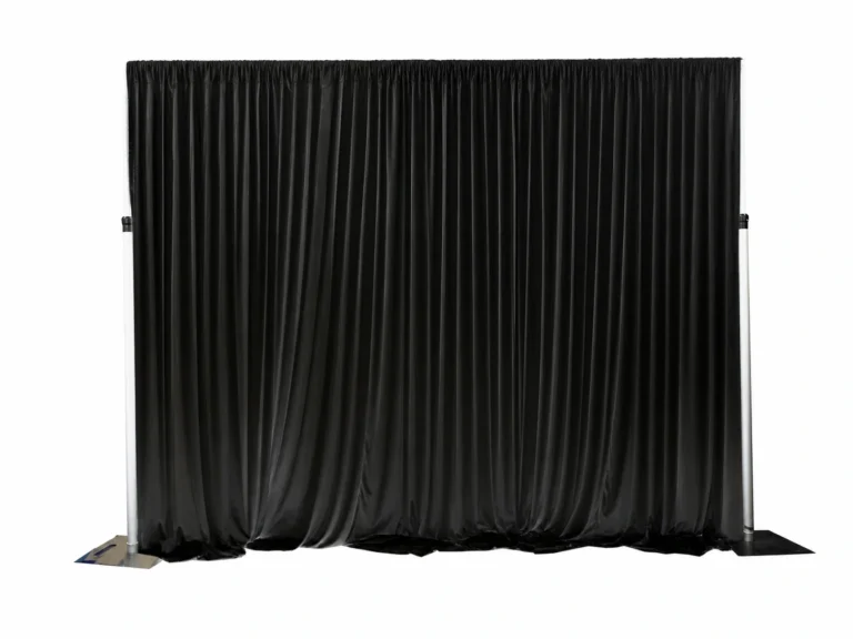 Black Ice Silk Curtain Backdrop