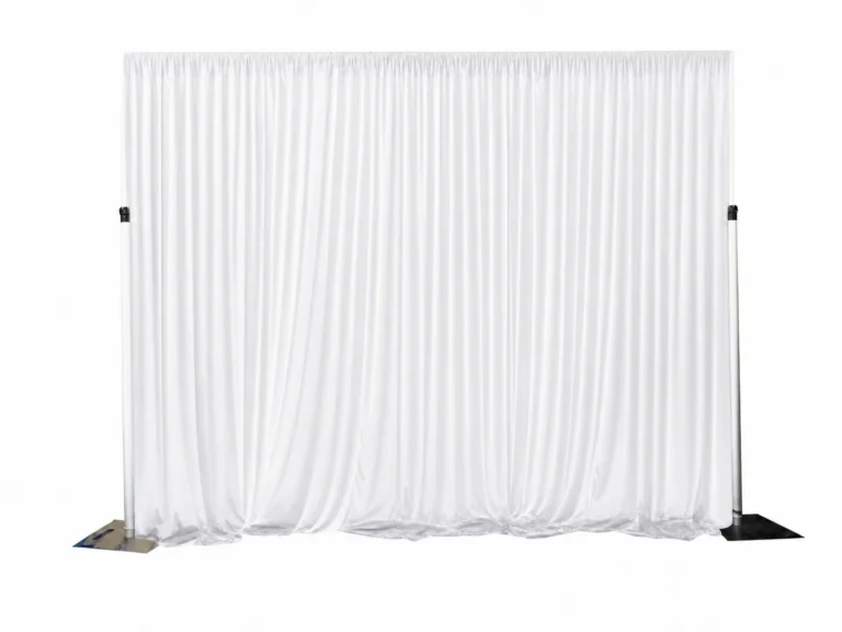 White Ice Silk Curtain Backdrop