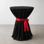 Closeup Look of Red Satin Sash