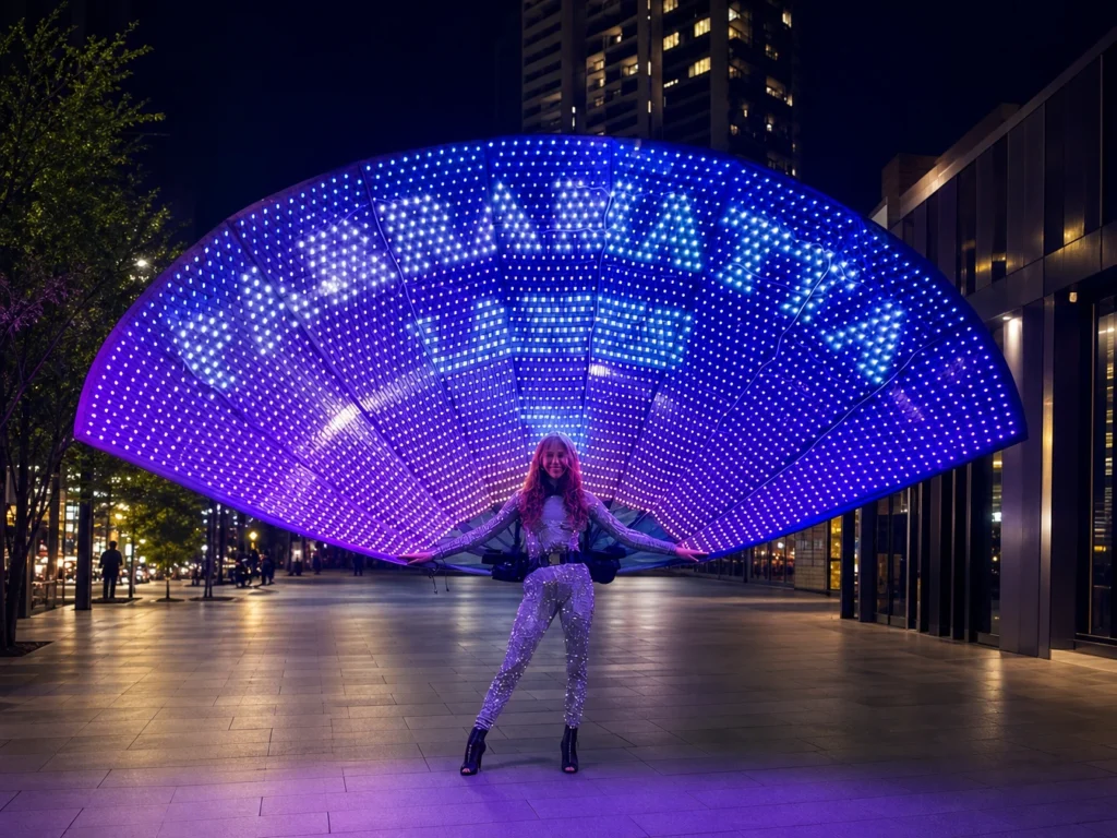LED Peacock Fan