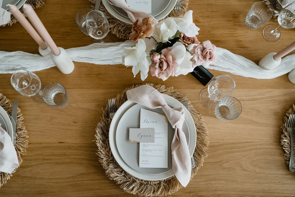 Wedding Stationery and Event Signage Flat Lay Photography