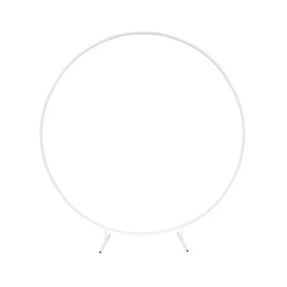 White Round Metal Frame
