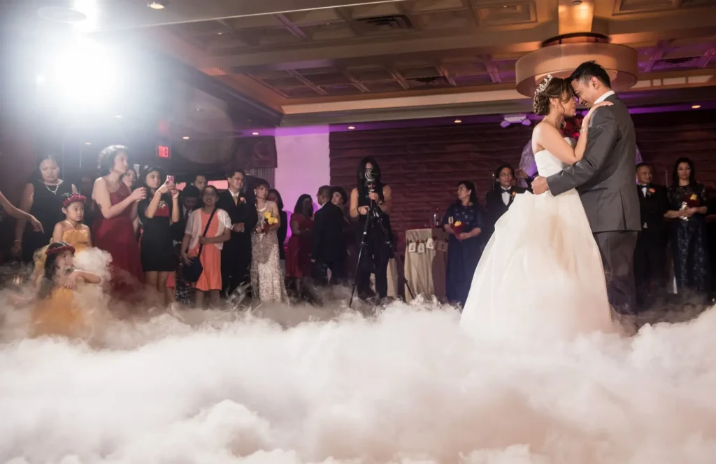 Wedding dance floor celebration
