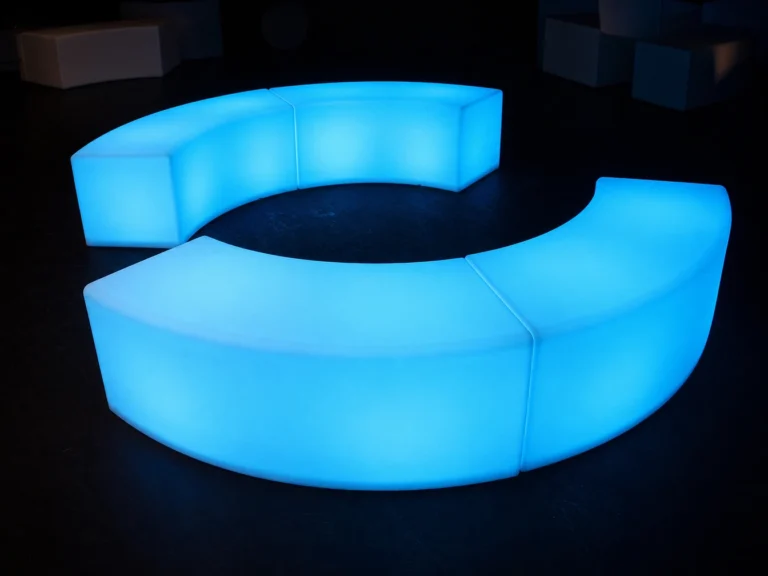 Glow Curved Bench Seat