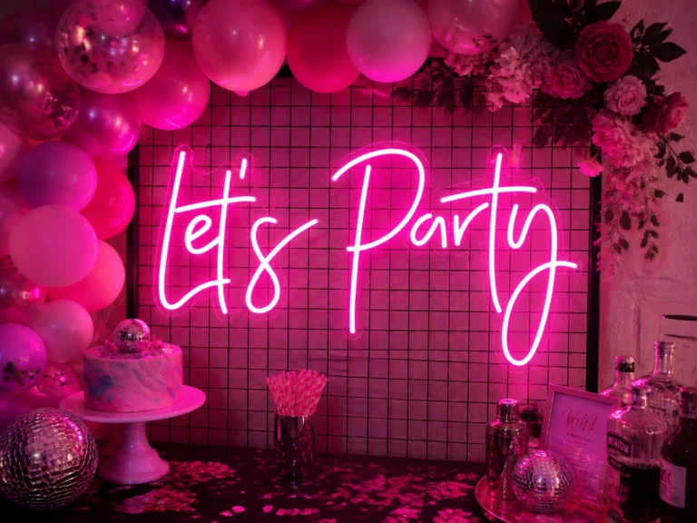 “Lets Party” Neon Sign