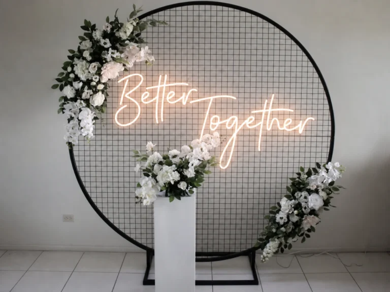 Black Mesh Round Metal Frame