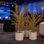 Gold Artificial Palm Potted Plants