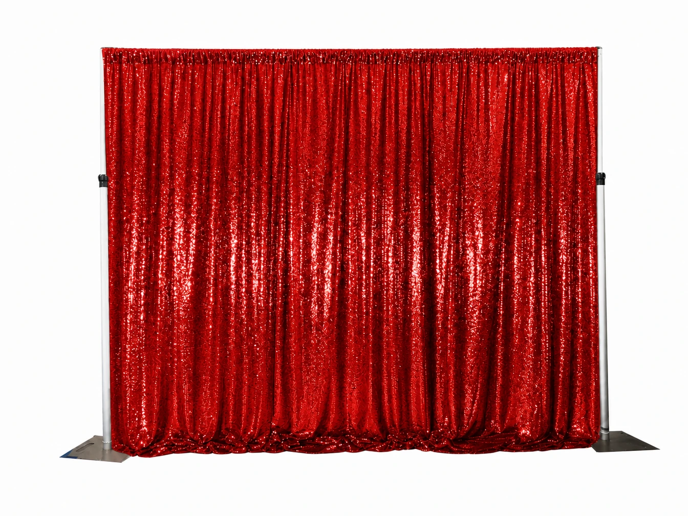 Red Sequin Drape Backdrop