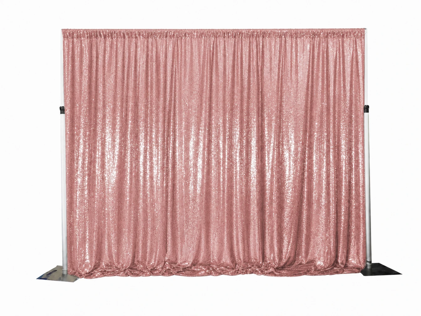 Rose Gold Sequin Drape Backdrop