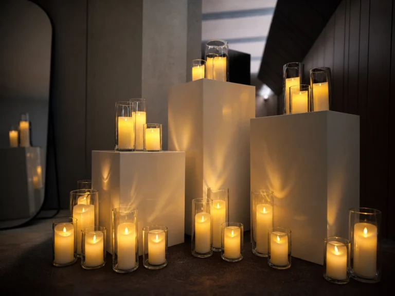 Glass Pillar Candle Vases
