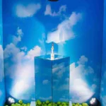 Reflective Silver Mirror Square Plinths for Event Styling