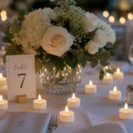 Tea Lights Creating Warm and Elegant Event Ambiance